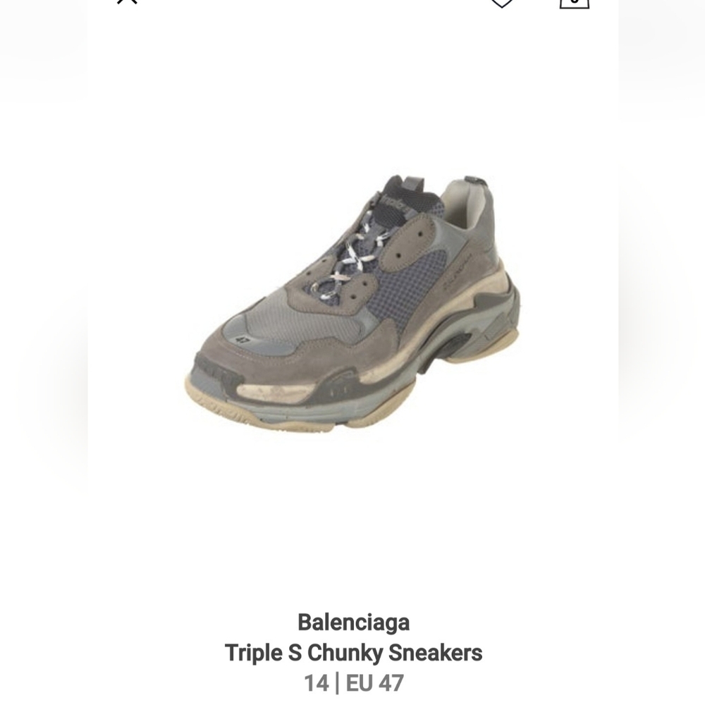 BALENCIAGA Triple S Size 47(13 US)